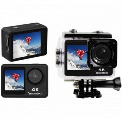 Fotocamera Sportiva Sunstech ADVENTURE4KBK Nero