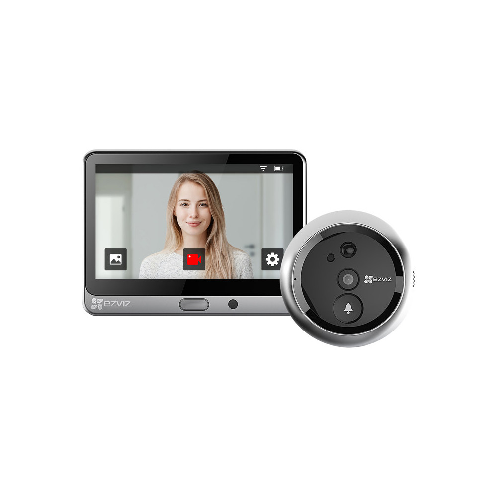 EZVIZ DP2C - VIDEOSPIONCINO WIRELESS FHD - DISPLAY 4.3 - SENSORE INFRAROSSI PIR - AUDIO E VIDEO BIDIREZIONALE