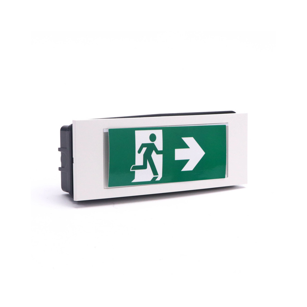 V-TAC VT-511S - LAMPADA EMERGENZA + EXIT A LUCE BIANCA 6000K - 3.8W - 110 LUMENS - IP20