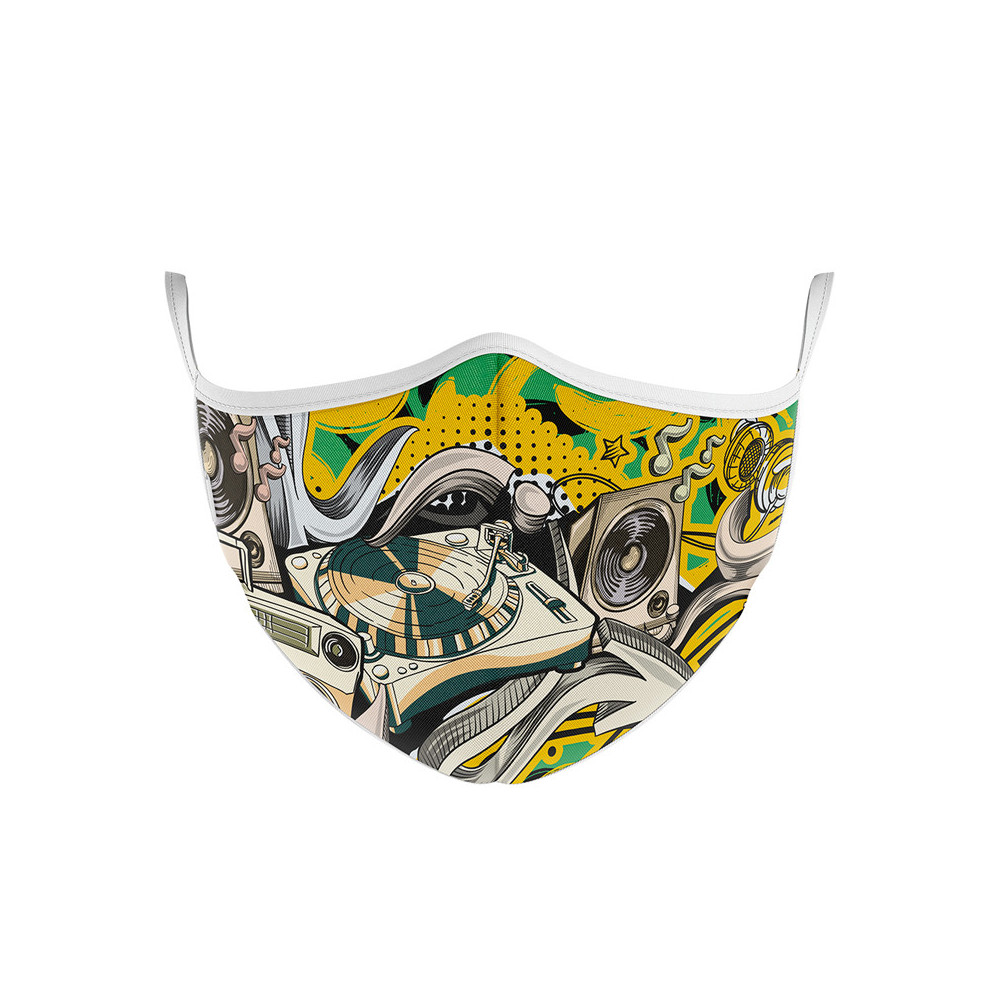 MASCHERINA ULTRA STYLE IN TNT DOPPIO STRATO - MUSIC-M