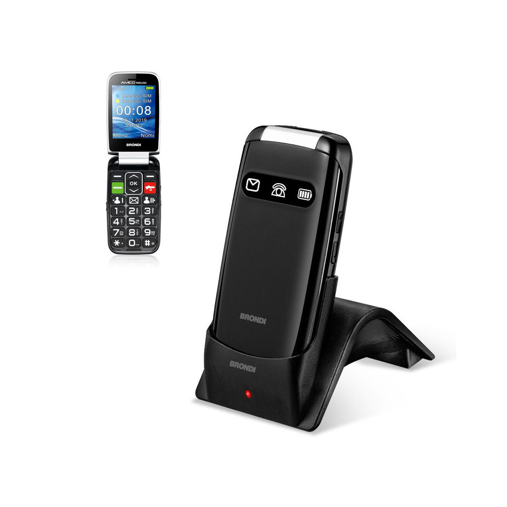 BRONDI AMICO FAVOLOSO (NERO) - TELEFONO CELLULARE SENIOR