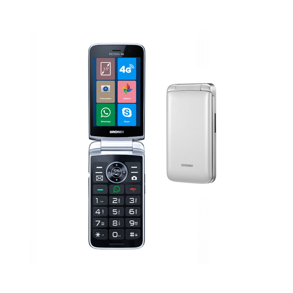 BRONDI BOSS 4G (BIANCO) - TELEFONO CELLULARE SENIOR