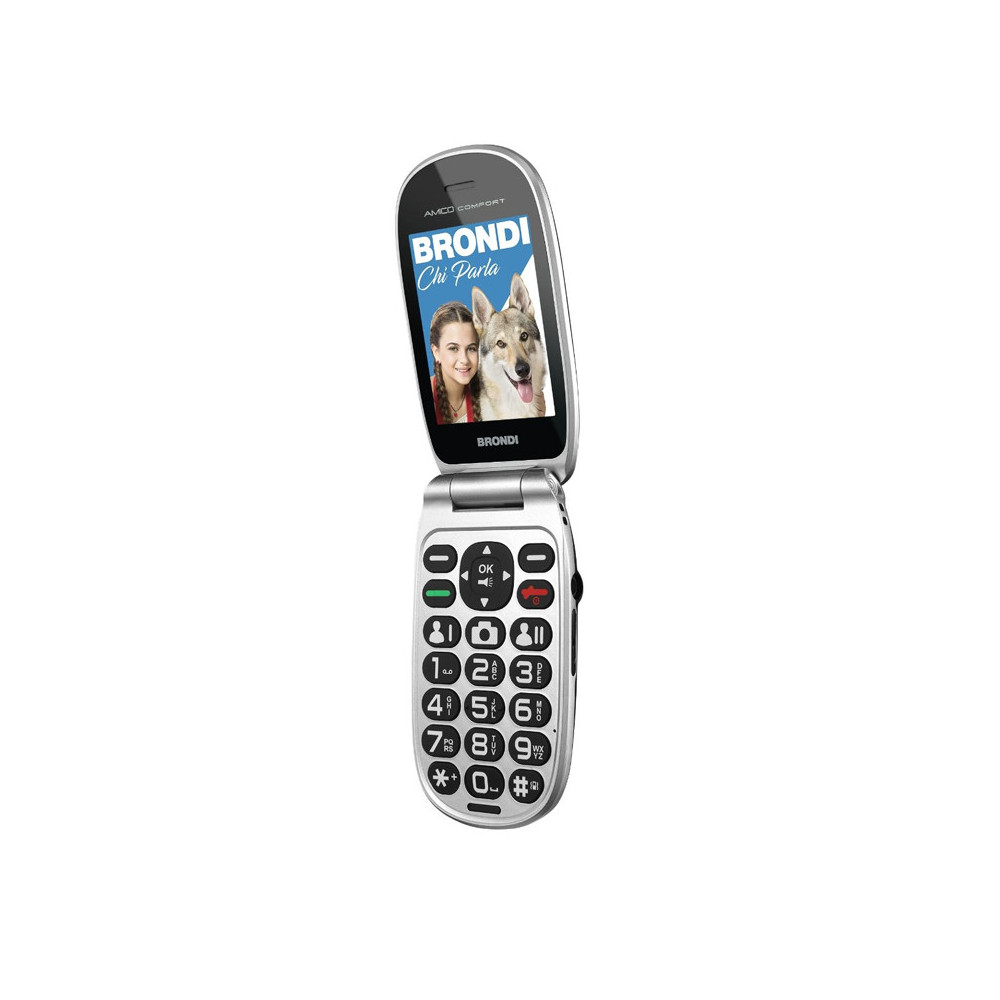 BRONDI AMICO COMFORT (NERO OPACO) - TELEFONO CELLULARE SENIOR
