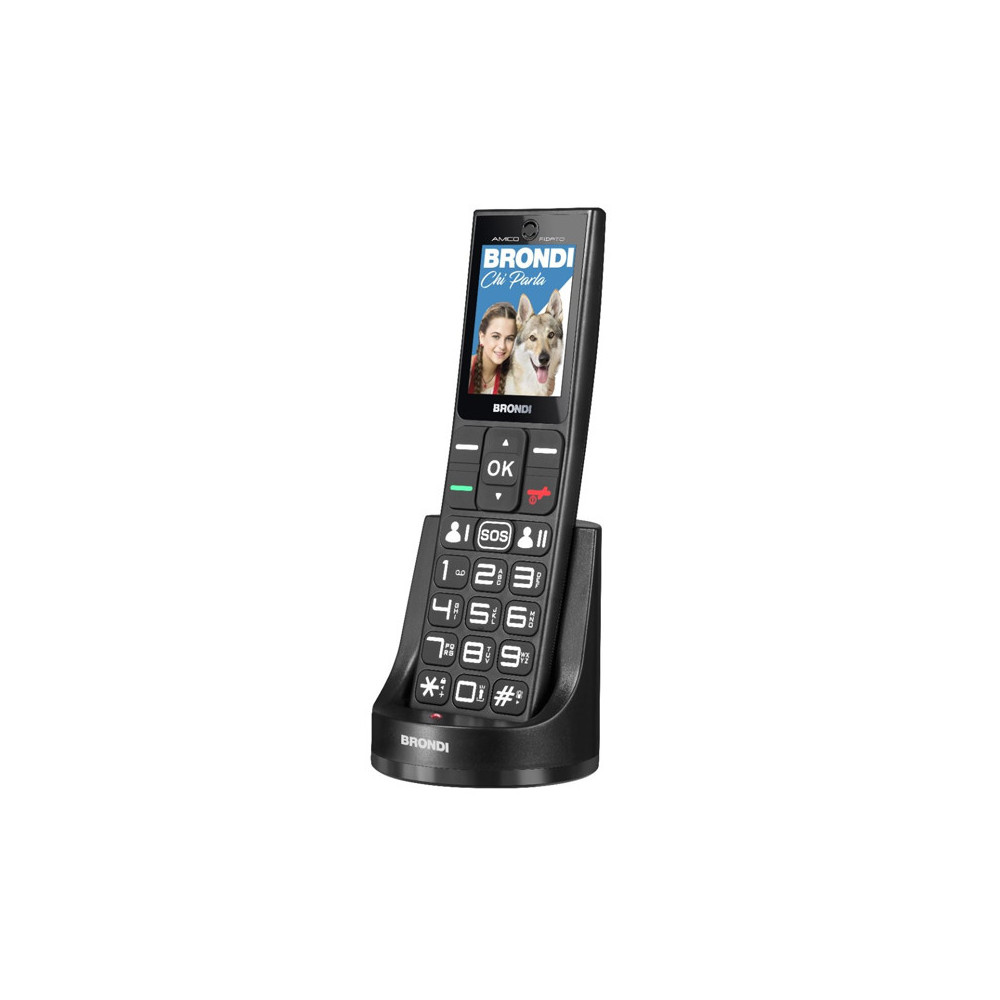 BRONDI AMICO FIDATO (NERO) - TELEFONO CELLULARE SENIOR
