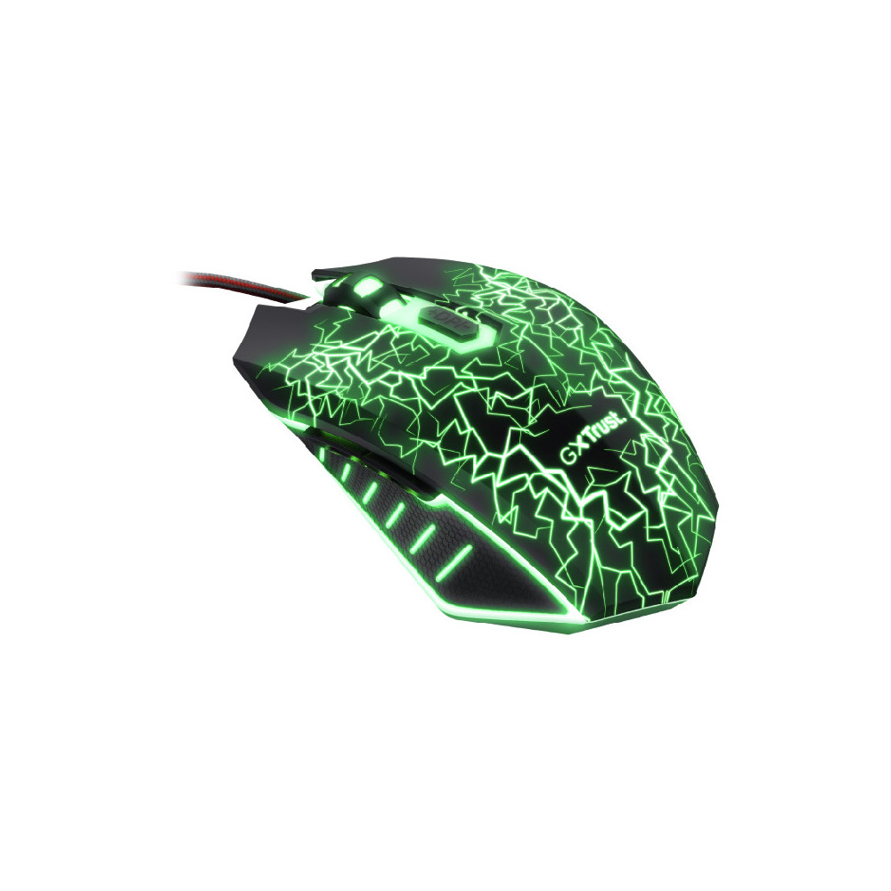 TRUST GXT 105X IZZA (24618) - MOUSE GAMING - 6 PULSANTI - LED RGB