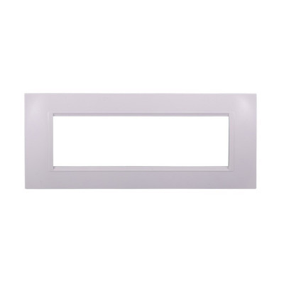 ETTROIT PLACCA IN PLASTICA 7 MODULI - SERIE SPACE - BIANCO (LN89701) Compatibile BTicino Living