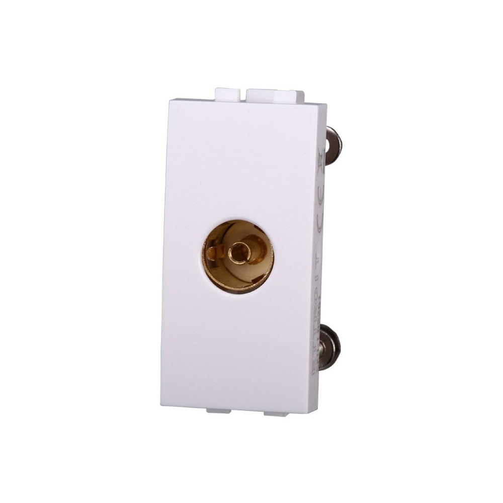 ETTROIT CONNETTORE TV FEMMINA - SERIE SPACE - BIANCO (LB2251) Compatibile BTicino Living