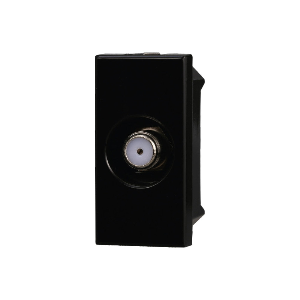 ETTROIT CONNETTORE TV SAT A VITE - SERIE MOON - NERO (AN2252) Compatibile ABB Axolute