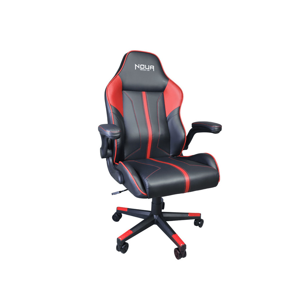 NOUA ZEN - SEDIA GAMING BLACK/RED - BRACCIOLI IMBOTTITI 360 GRADI - GAS CL4
