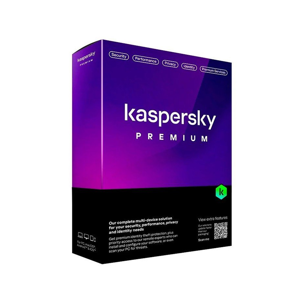 KASPERSKY PREMIUM (SLIM) - SOFTWARE SICUREZZA 10 DEVICE / 1 ANNO