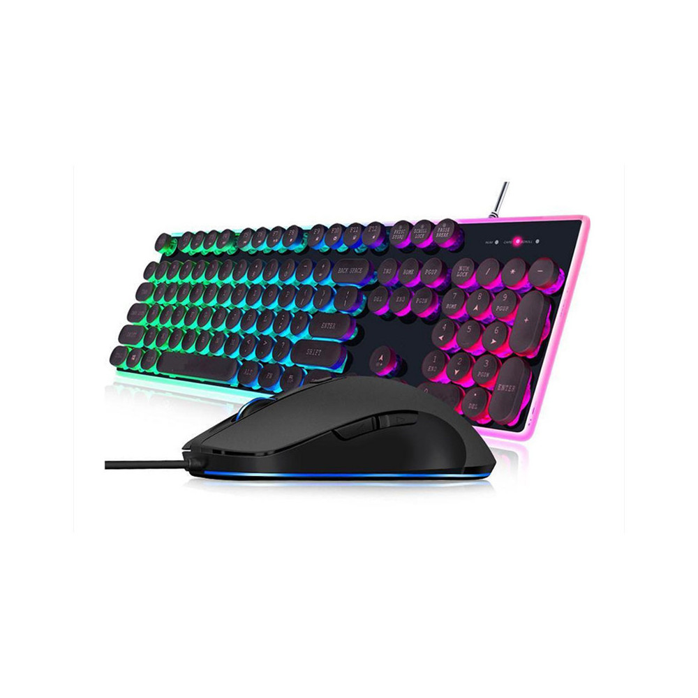 TASTIERA GAMING NOUA VENUS CON MOUSE CON FILO - RETROILLUMINAZIONE ARCOBALENO