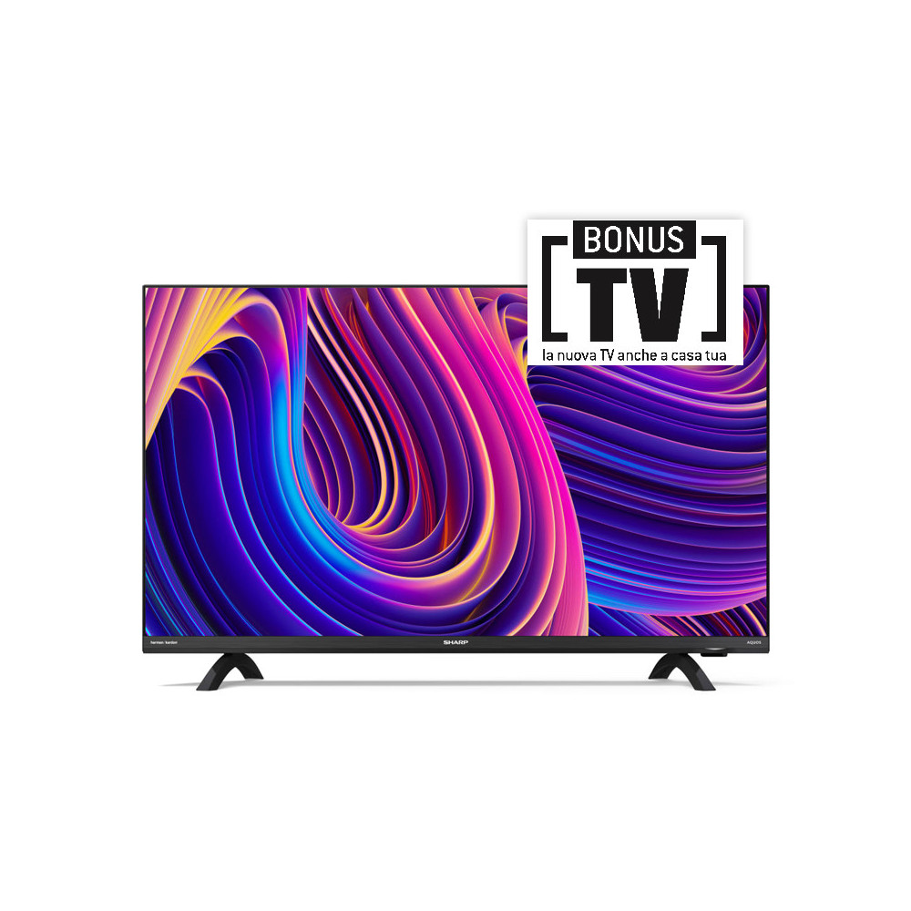 SHARP 32DI3E - 32 ANDROID TV LED HD - FRAMELESS - AUDIO HARMAN KARDON - BLACK - IT