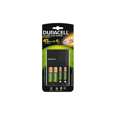 CARICABATTERIE DURACELL CEF14 CON 2 STILO E 2 MINISTILO