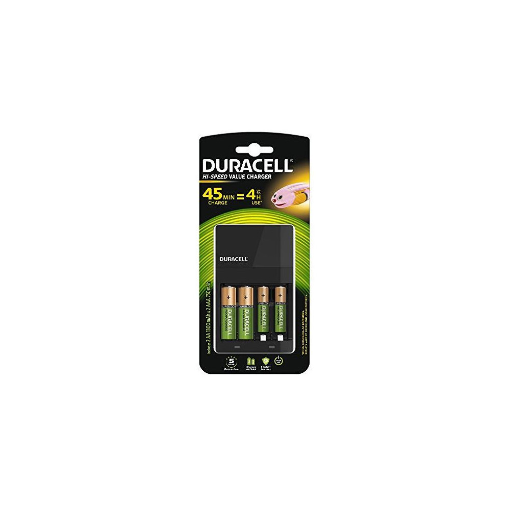 CARICABATTERIE DURACELL CEF14 CON 2 STILO E 2 MINISTILO