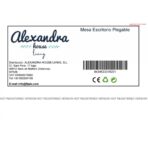 Scrivania Pieghevole Alexandra House Living Bianco 35 x 20 x 61 cm - immagine 2