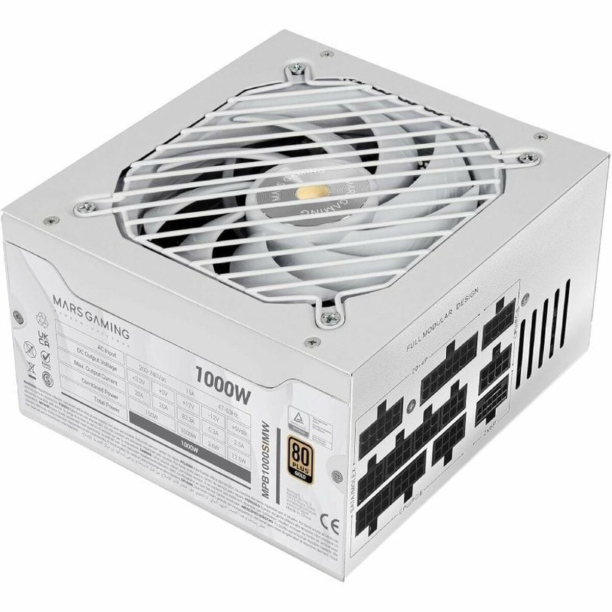 8435693110149_S9917854_P00.jpg Fonte di Alimentazione Mars Gaming MPB1000SIMW 1000 W 80 Plus Gold - immagine 1